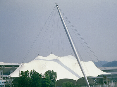 roof of the National Aquatic Centre in Kuala Lumpur