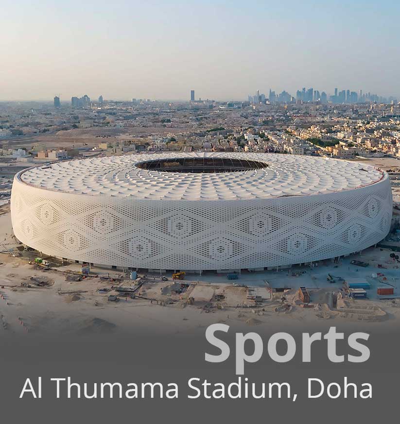 Project tile of Al Thumama Stadium in Doha